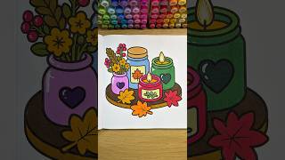 Cozy Fall Candles 🕯️🍂 Relaxing Alcohol Marker Coloring