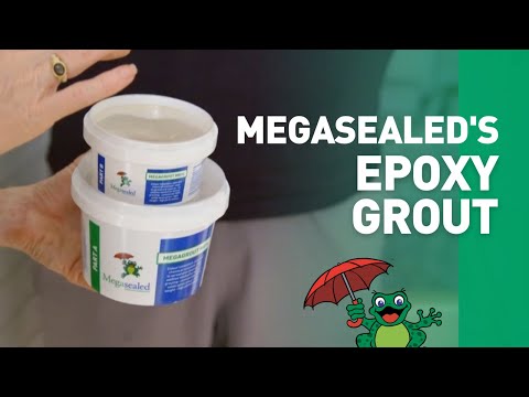 Tile-over-tile bathroom transformation with Megasealed x Space Invaders