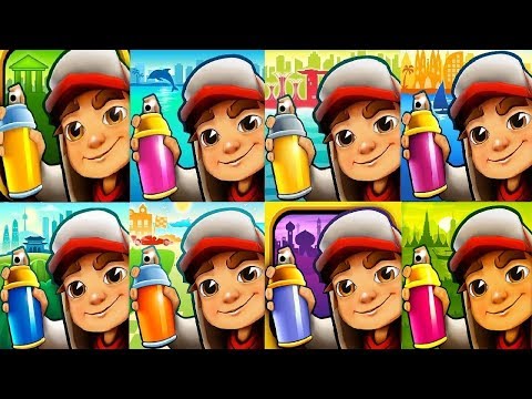 subway surfers dubai VS mexico VS miami VS singapore VS barcelona VS monaco VS arabia VS bangkok