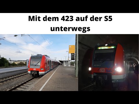 Mit dem 423 auf der S5 unterwegs (Führerstandsmitfahrt)