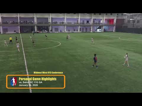 Personal Game Highlights vs. Salvo SC 11G GA (2026.01.24)