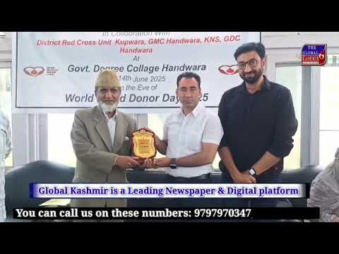 Red Cross society district kupwara observed world blood donor day In collaboration with GMC Handwara