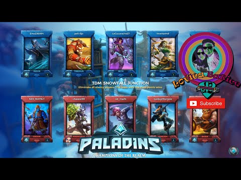 Paladins - Champions of the Realm - Gameplay #21 - Snowfall Junction - TDM - Champion Lex