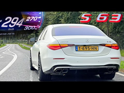 2024 Mercedes-AMG S63 800HP 0-290 ACCELERATION SOUND POV & POWERSLIDE