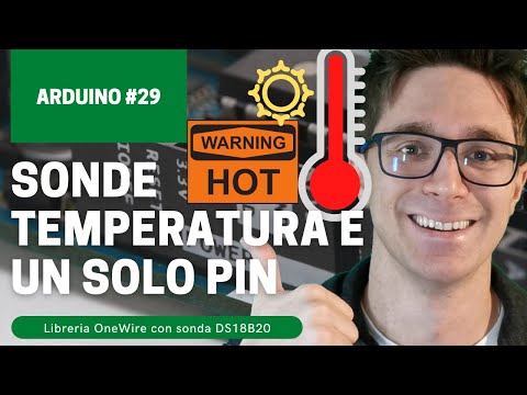 la SONDA di TEMPERATURA di LIQUIDI con Arduino e ONE WIRE !! - Arduino #29