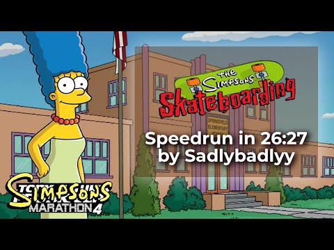 The Simpsons: Skateboarding by SadlyBadlyy in 26:27 - Tony Hawks Pro Skater Marathon 4