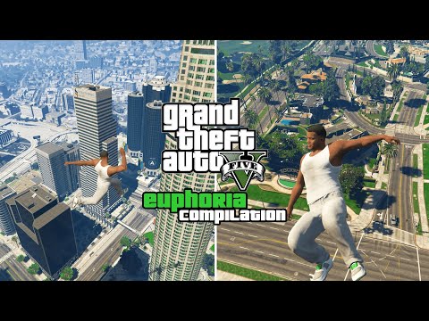 GTA 5 - Michael, Franklin & Trevor VS Epic Euphoria Compilation [Falling Ragdolls]