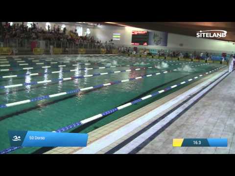 Serie 5 dei 50 Dorso  Assoluti Maschi Master - Campionati Regionali Master 2015 VENETO e FRIULI VG