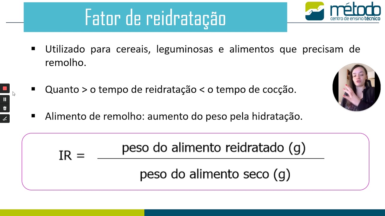 ÍNDICE DE COCÇÃO E ÍNDICE DE REIDRATAÇÃO | TÉCNICA DIETÉTICA E GESTÃO DE UAN