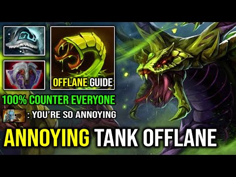 SUPER ANNOYING OFFLANE | 1st Item Vanguard Venomancer Imba Tank 100% Counter ALL Dota 2