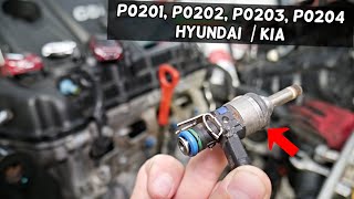 HYUNDAI KIA GDI CODE P0201 P0202 P0203 P0204 FUEL INJECTOR GDI 1.6 2.0 2.4 2.5