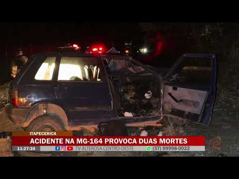Itapecerica: Acidente na MG-164 provoca duas mortes