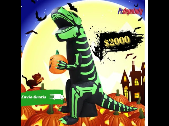 Vídeo relacionado con AOOWU Disfraz Dinosaurio Hinchable Adulto Con Sistema Inflable Para Halloween, Cosplay, Cumpleaños, Navidad, Carnaval y Fiesta - Hombre y Mujer