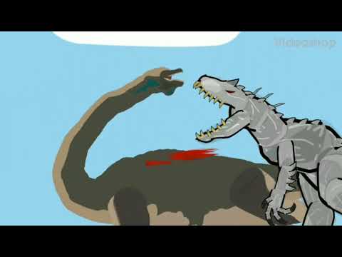 indominus rex vs brachiosaurus