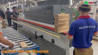 MÁY DÁN CẠNH CAO TỐC 6 Chức Năng Dán Veneer Holztek Pro-610AH