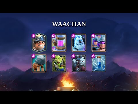 WAACHAN | Miner, Three Musketeers, Battle Ram deck gameplay [TOP 200] | June 2020