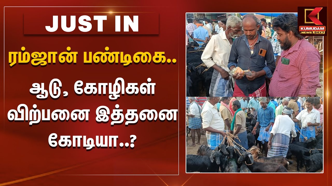 Ramzan 2025: ரம்ஜான் பண்டிகையை முன்னிட்டு ஆடு, கோழிகள் அமோக விற்பனை..வியாபாரிகள் மகிழ்ச்சி |Dindigul