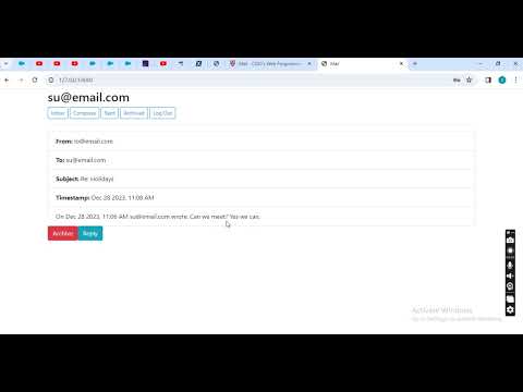 Project 3 Mail Cs50 Web Programming With Python And Javascript Cs50w