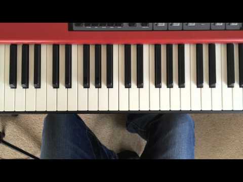 Ballad style pop piano improvising on broken chords in a simple progression