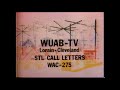 WUAB TV Channel 43 Station ID Sign Off Late 1980s