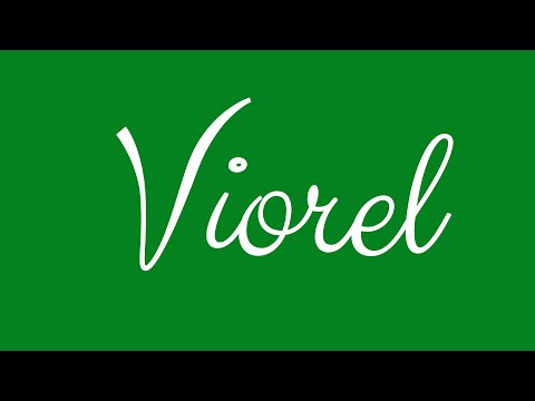 Learn how to Sign the Name Viorel Stylishly in Cursive Writing