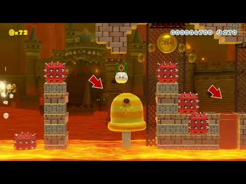 ∴ Molten Parkour Platforming ∵ by Dremise 🍄Super Mario Maker 2 ✹Switch✹ #cen