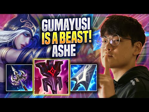 GUMAYUSI IS A BEAST WITH ASHE! - T1 Gumayusi Plays Ashe SUPPORT vs Jhin! | Preseason 2023