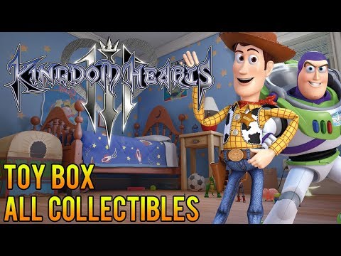 Ⓜ Kingdom Hearts 3 ▸Toy Box 100% All Collectibles (Treasures & Lucky Emblems)
