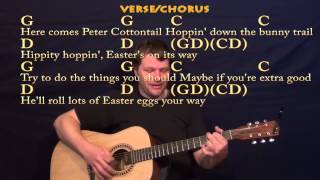 Peter Cottontail (Gene Autry) Guitar Strum Cover Lesson in G with Chords/Lyrics