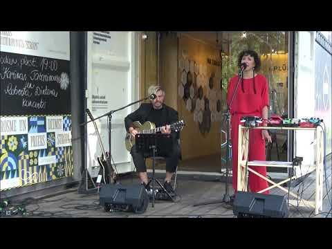 KARĪNA TATARINOVA UN ROBERTS DINTERS PĻAVNIEKU KULTŪRTELPĀ STROPS 12 07 2023