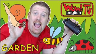 Garden Animals |  Stories for Kids from Steve and Maggie | Wow English TV