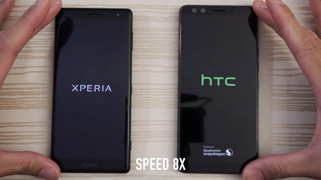 Sony Xperia XZ2 vs HTC U12 Plus - Speed Test!
