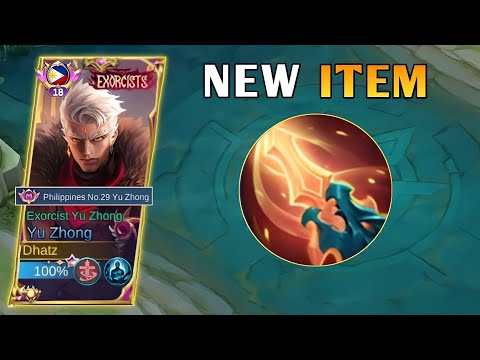 THIS YU ZHONG NEW ITEM IS PERFECT FOR CHASING ENEMY! | YU ZHONG TUTORIAL - MLBB
