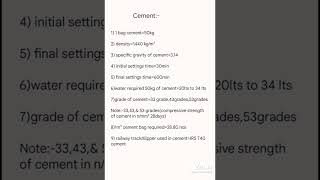 cement related basic interview questions