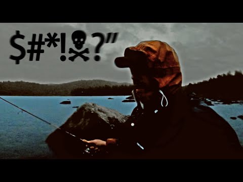 ISO TAIMEN KATKOO SIIMAT KOSKENNISKALLA - TAIMEN SYÖ PIMEÄLLÄ