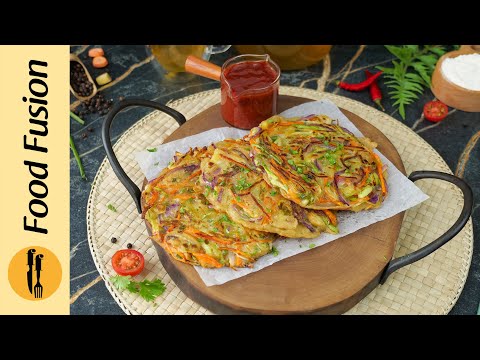 Vegetable Pancakes Recipe by Food Fusion