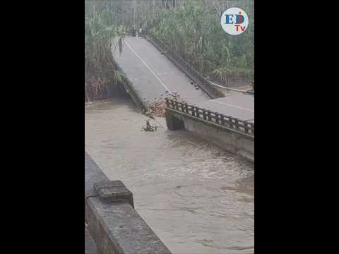Colapsa puente en el Trópico: transportistas alertan por el puente nuevo