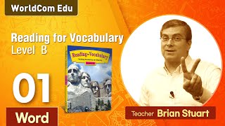 Reading for Vocabulary WORD | Level B | Lesson 01 |  Brian Stuart I ( Learn English )