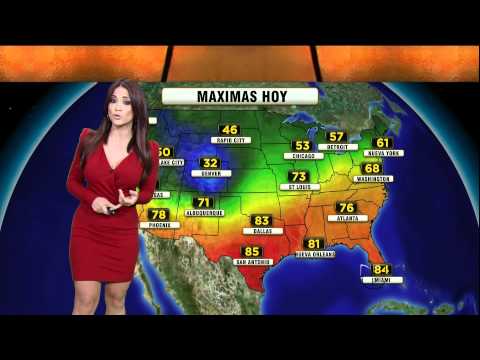 Jackie Guerrido 2011/10/26 Primer Impacto HD; Tight red dress