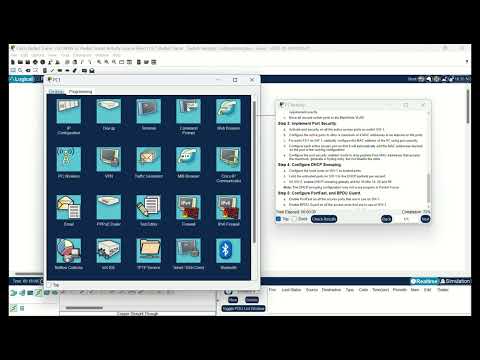 KONFIGURASI SRWE 11.6.1 Packet Tracer - Switch Security Configuration