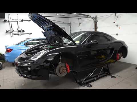 DIY: 981 Porsche Cayman S Brake Pads Replacement and Caliper Stud Conversion