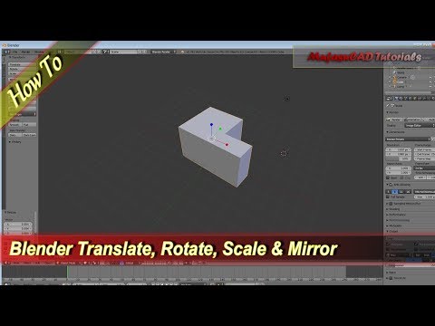 Blender Transform Tools Tutorial Translate Rotate Scale Mirror