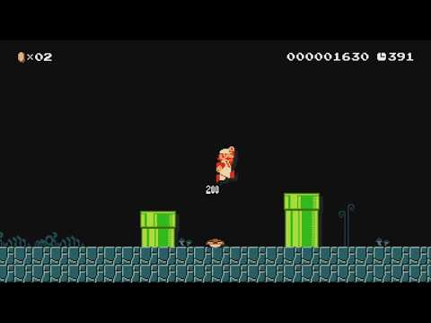 Super Mario Bros. World 3-1(NES) by Meggy - SUPER MARIO MAKER - NO COMMENTARY 1bg