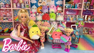 Download lagu Barbie Doll Toy Shopping for Squishmallows with Barbie Family mp3