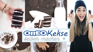Oreo Kekse selber machen - gesundes Rezept ohne Zucker & Butter - vegan - einfaches DIY