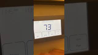How to reset the thermostat