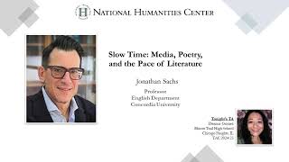 Slow Time: Media, Poetry, and the Pace of Literature