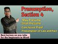 Indian Evidence Act May Presume Shall Presume Conclusive Proof Section 4 IEA Ccsu Hpu Cu