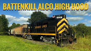 The Battenkill Railroad running the LAST operational Alco RS-36 High Hood in existence