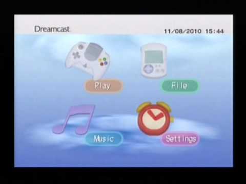 Sega Dreamcast Menu Walkthrough